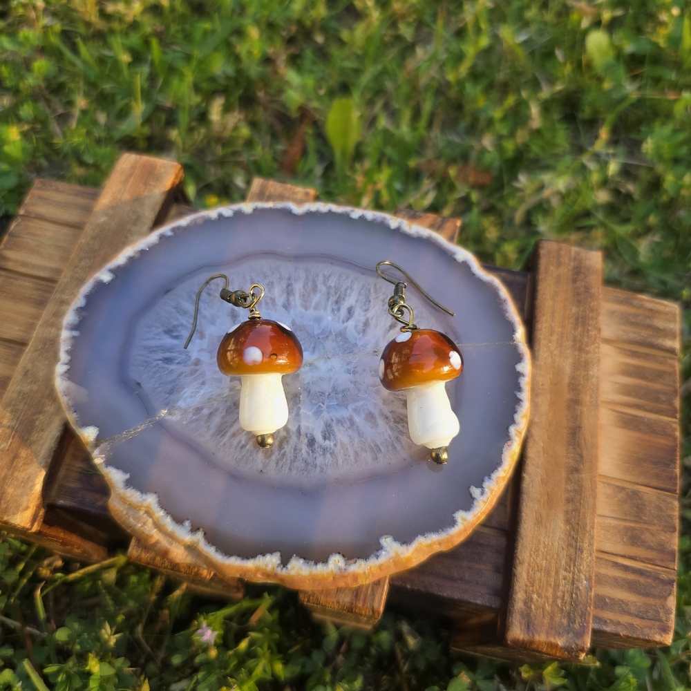 Mushroom Earrings